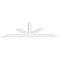 Ekena Millwork Saratoga Architectural Grade PVC Gable Bracket, 108"W x 27"H x 4"D x 6"F, 6/12 Pitch GBP108X27X0406SAR00 - alternate 4